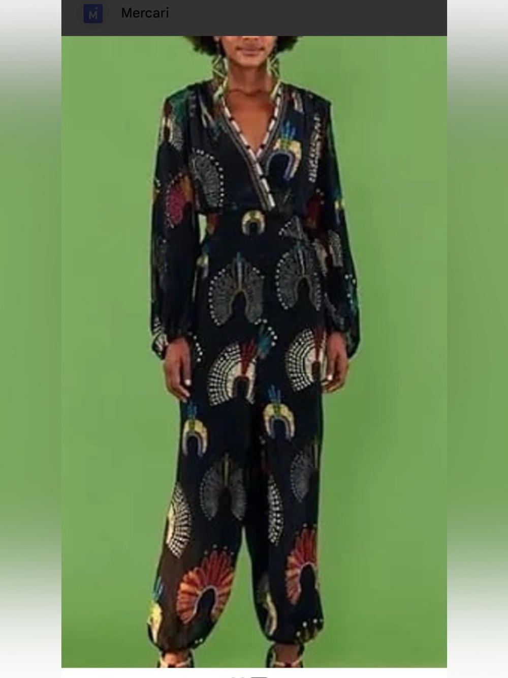 FARM Rio Black Printed jumpsuit